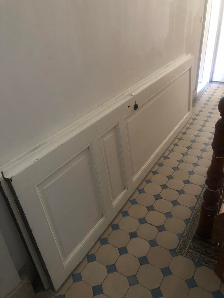 Grote authentieke dubbele deuren (1910), Doe-het-zelf en Bouw, Deuren en Vliegenramen, Ophalen, Gebruikt, Binnendeur, Hout