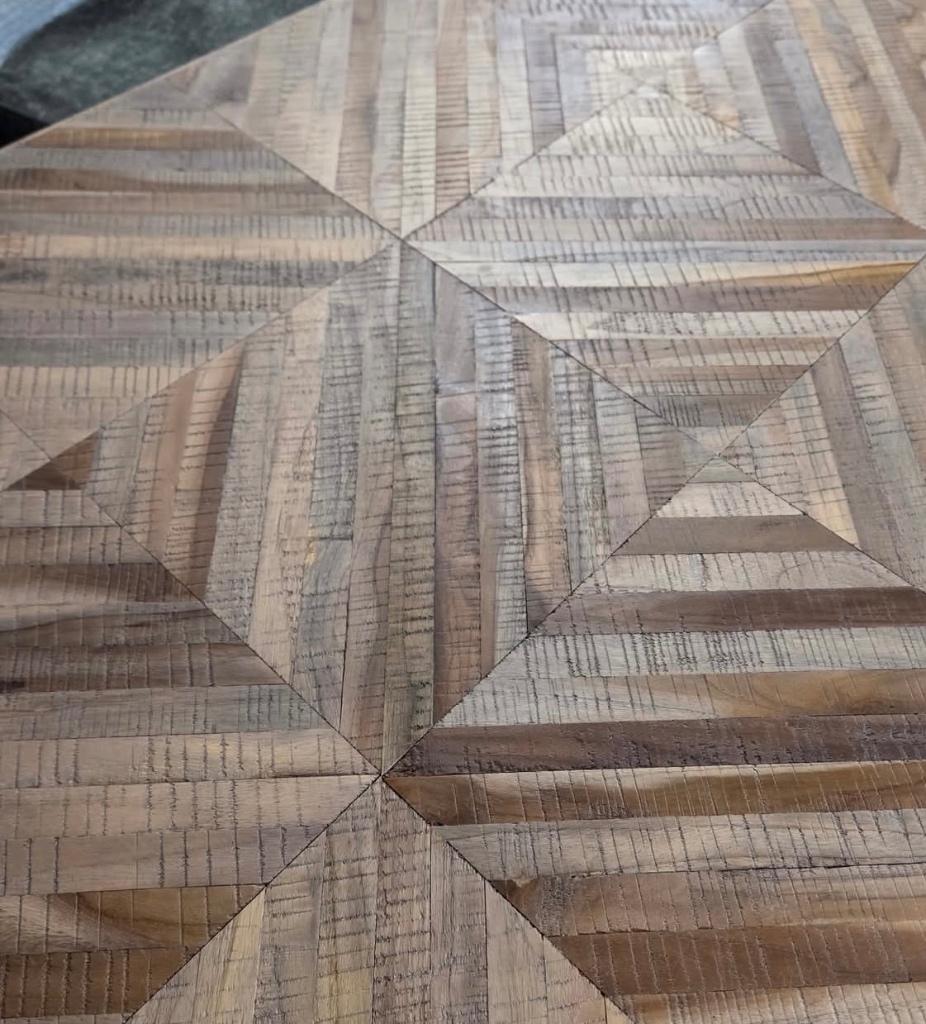 Table de salle à manger vintage 220 x 90 cm, Teck, Comme neuf, Enlèvement, 50 à 100 cm