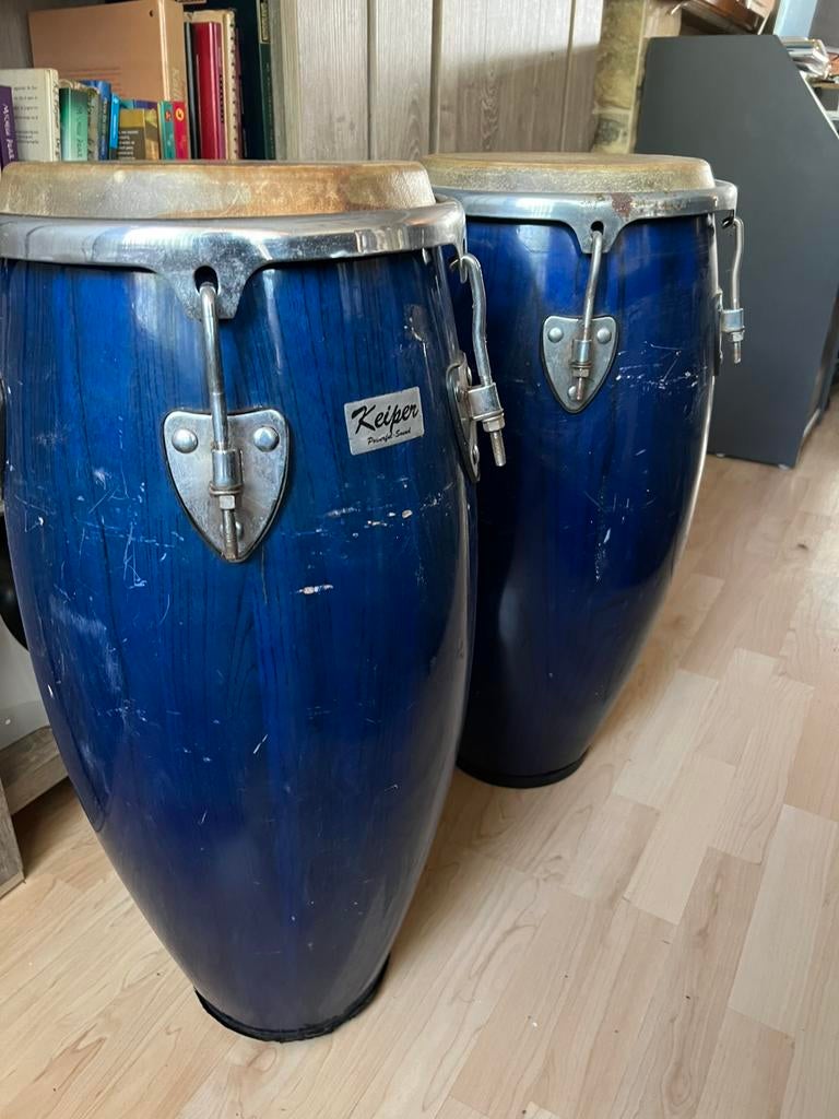 2 bongo drums, Muziek en Instrumenten, Percussie, Ophalen, Gebruikt