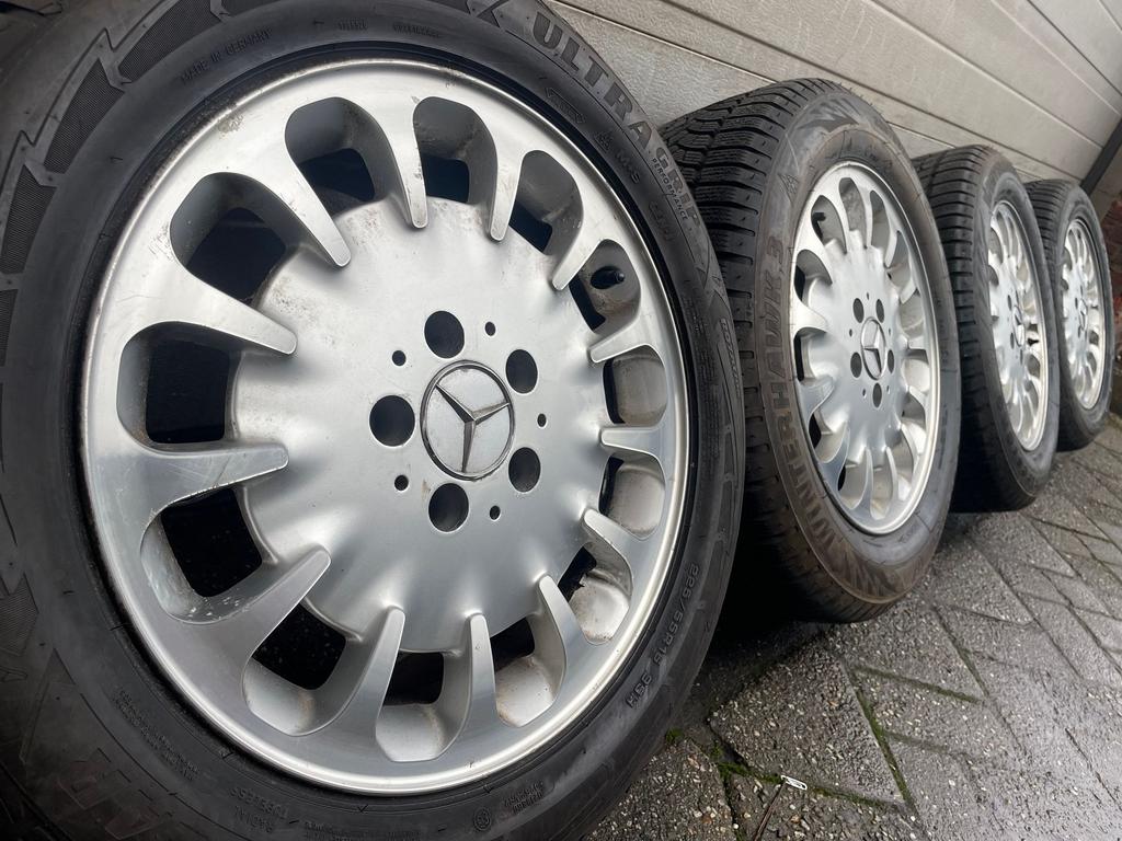 16 ‘ Mercedes E C klasse W203 W211 W210 velgen winterbanden, Auto-onderdelen, Banden en Velgen, Gebruikt, -, Banden en Velgen