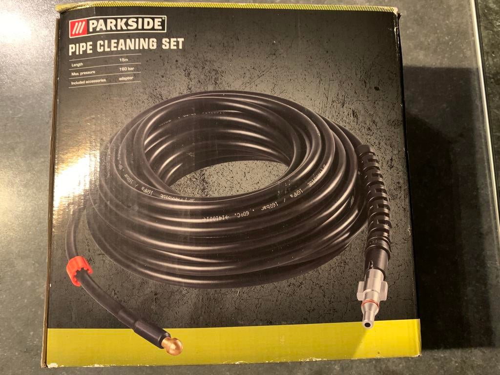 Rioolreinigingsslang 15 meter voor hogedrukreiniger PARKSIDE, Tuin en Terras, Hogedrukreinigers, Ophalen, Nieuw