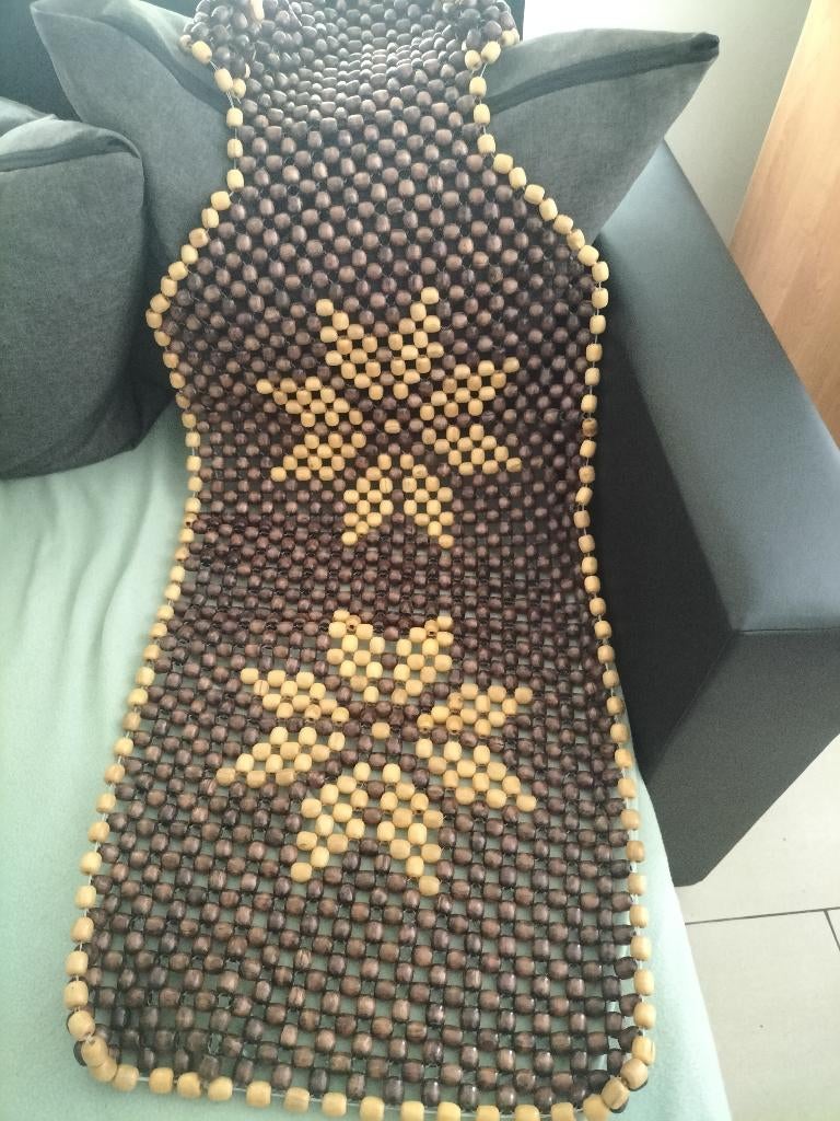 Couvre-siège massant en perles de bois, Autos : Pièces & Accessoires, Petit matériel, Utilisé, Enlèvement ou Envoi