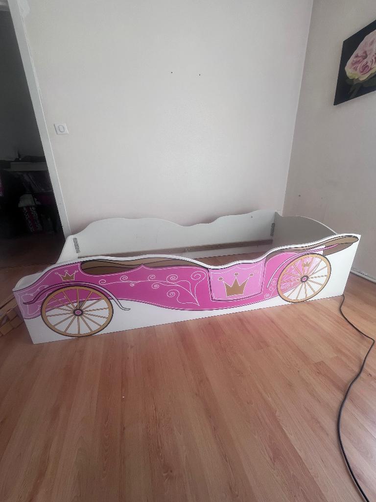 LIT 1 place carrosse, Maison & Meubles, Chambre à coucher | Lits, 90 cm, Autres couleurs, Une personne, Enlèvement