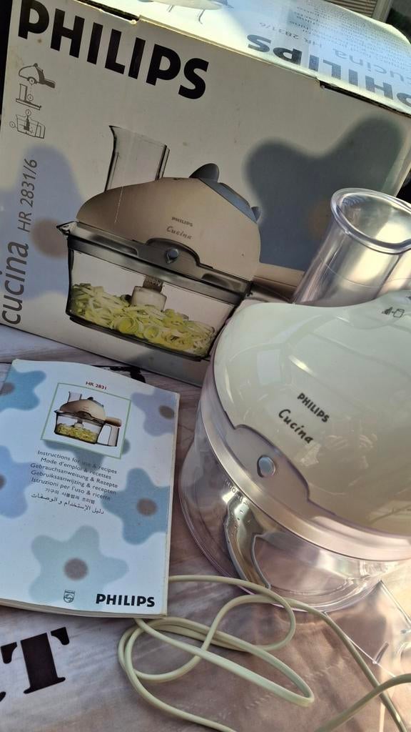 Philips Compacte Keukenmachine, Electroménager, Mélangeurs de cuisine, Comme neuf, 1 à 2 litres, 1 vitesse, Enlèvement ou Envoi