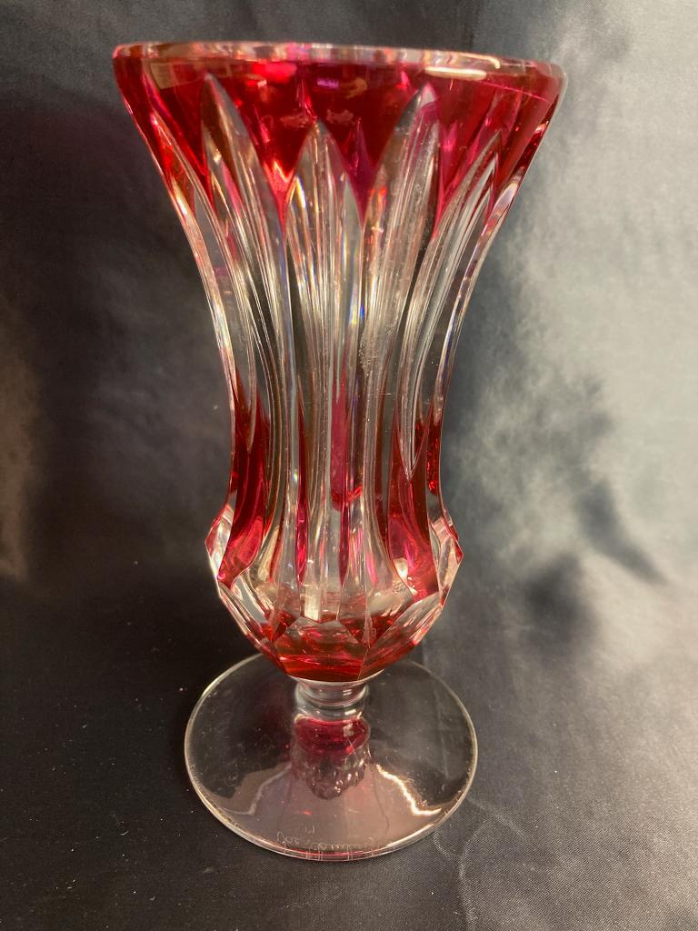Vase rouge Val Saint Lambert, Enlèvement ou Envoi