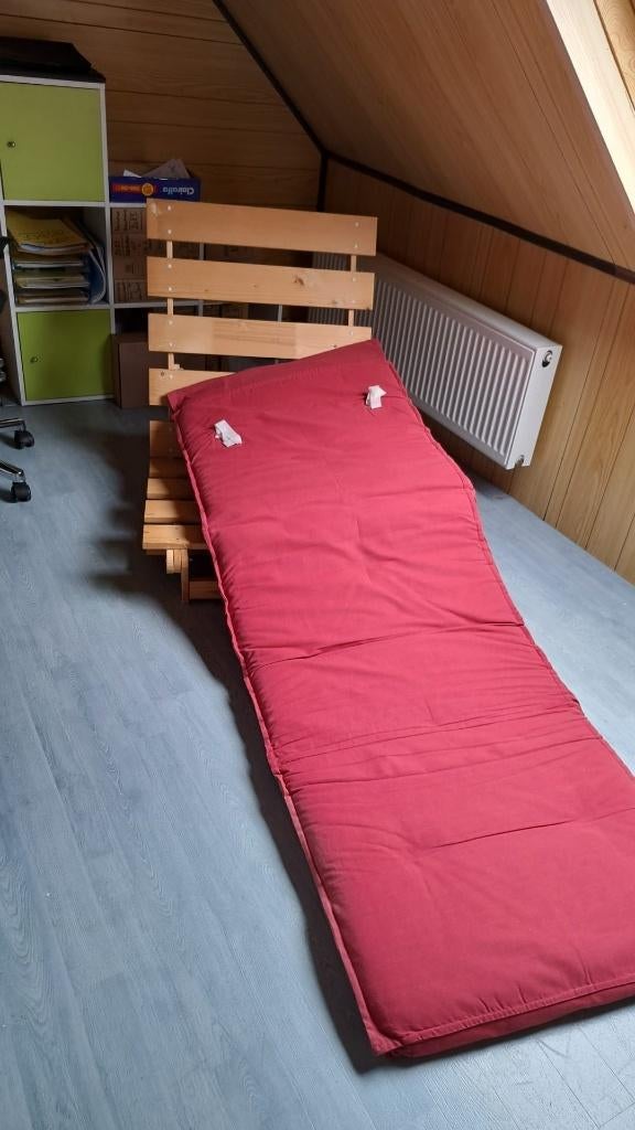 Zitbank - Zetelbed, Ophalen, Gebruikt, Hout