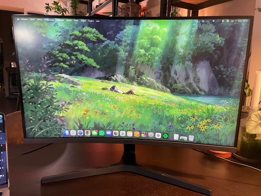 Écran Samsung 27” incurvé Full HD –C27R500FHU–excellent état, Informatique & Logiciels, Moniteurs, Gaming, Comme neuf, Enlèvement