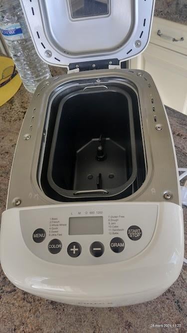 machine a pain, Electroménager, Machines à pain, Neuf, Plus de 10 programmes, 800 à 1200 grammes de pâte, Enlèvement