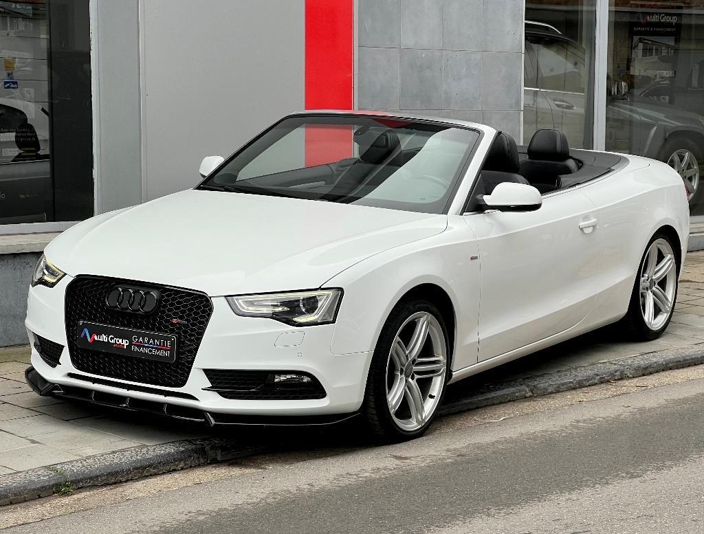 Audi A5 1.8 TFSI *Cabriolet *S-Line* GARANTIE 1 jaar *Full, Auto's, Audi, Zwart, 4 cilinders, Cabriolet, Wit