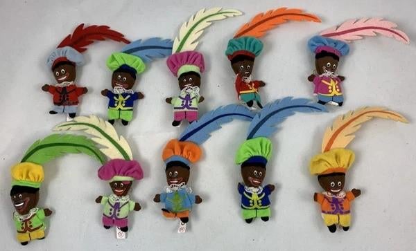 Sinterklaas Zwarte Piet Pluche Poppen Holland Vintage Set, Diversen, Sinterklaas, Verzenden, Zo goed als nieuw