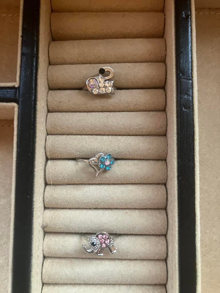 3 verstelbare kinder ringen, Bijoux, Sacs & Beauté, Bagues, Enlèvement, Neuf, Jaune