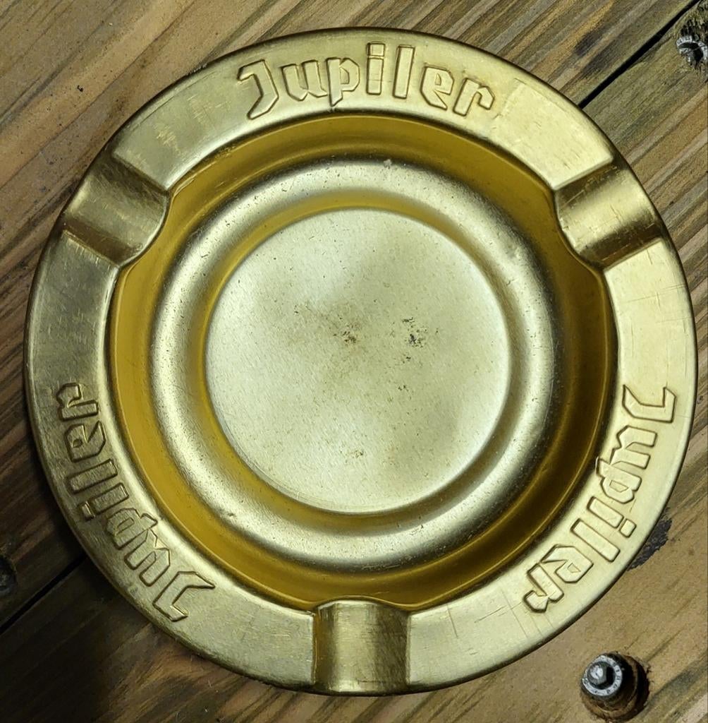 Jupiler asbak amuminium, Verzamelen, Ophalen of Verzenden, Zo goed als nieuw, Jupiler