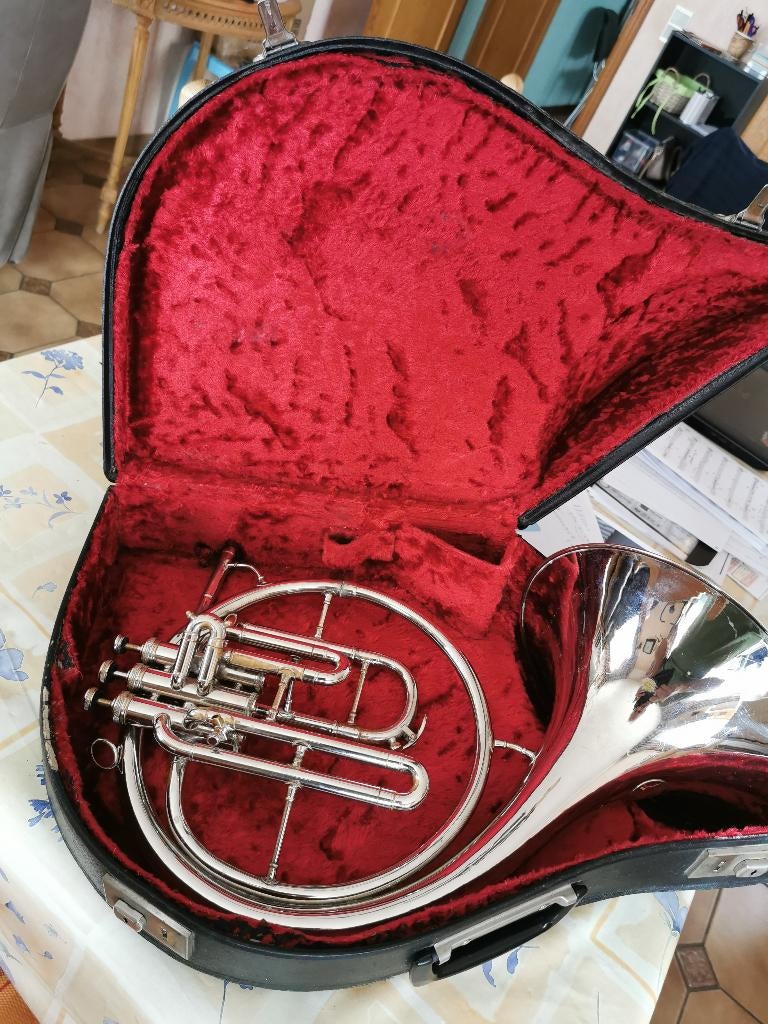 Wallhoorn bes  MAHILLON BRUSSELS, Ophalen, Gebruikt, Bes-hoorn, Met koffer