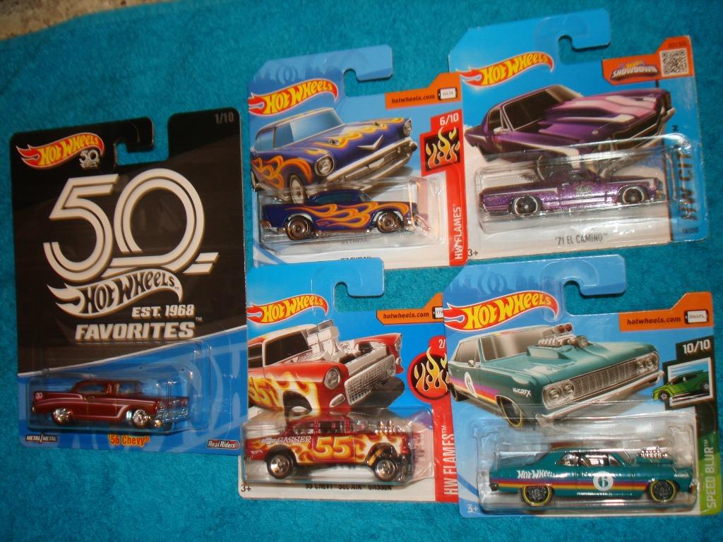 5x hot wheels chevy, Ophalen of Verzenden, Nieuw