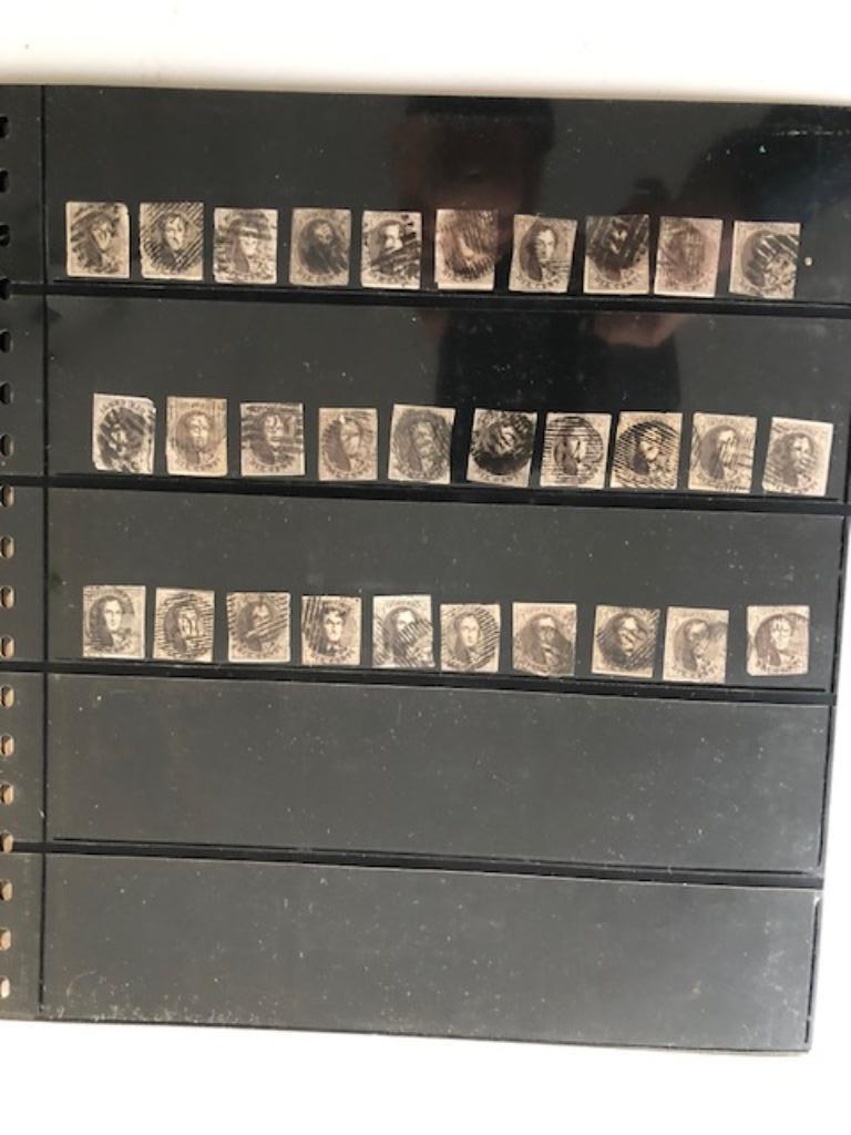 Postzegels BELGIE 30 MEDAILLOINS lot van 10 cent, Verzenden, Gestempeld