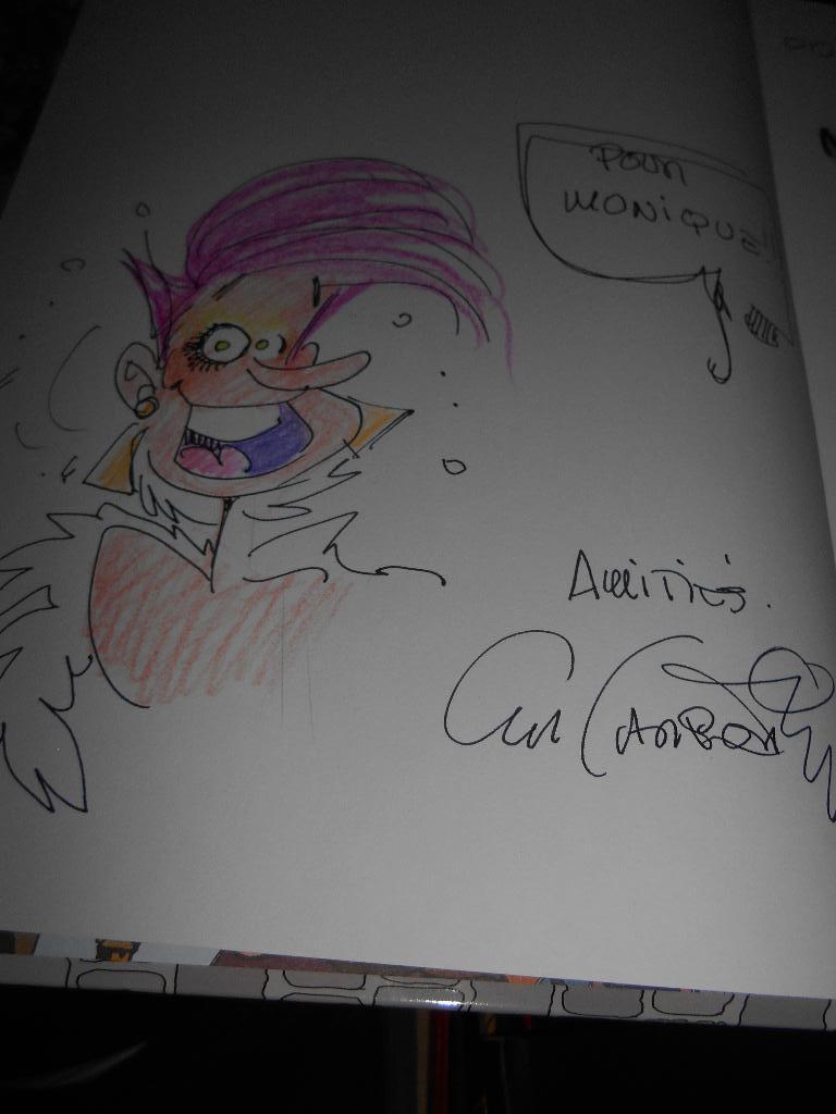 Dessin dédicacé de Carpentier pour Poje, Potjes et Kamerotje, Enlèvement ou Envoi