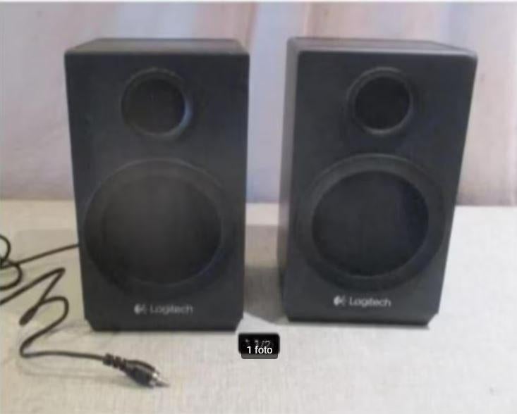 2 haut-parleurs Prima - Logitech, TV, Hi-fi & Vidéo, Enceintes, Enlèvement ou Envoi, Comme neuf, Moins de 60 watts