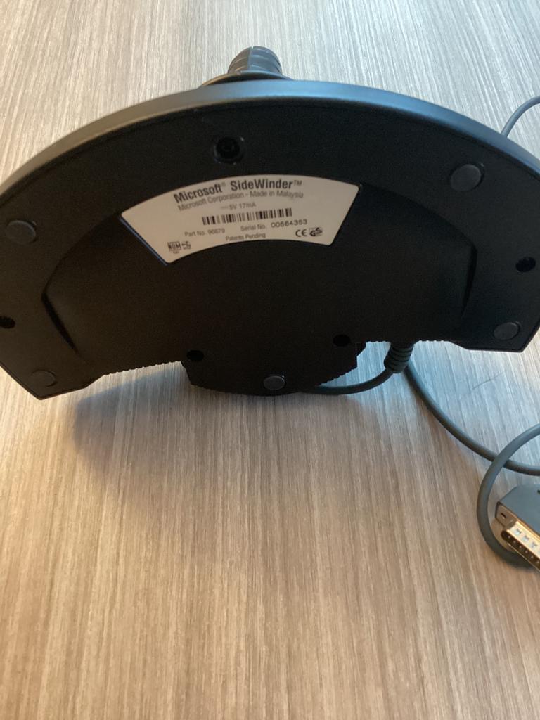 Microsoft SideWinder joystick, Computers en Software, Joysticks, Ophalen, Zo goed als nieuw