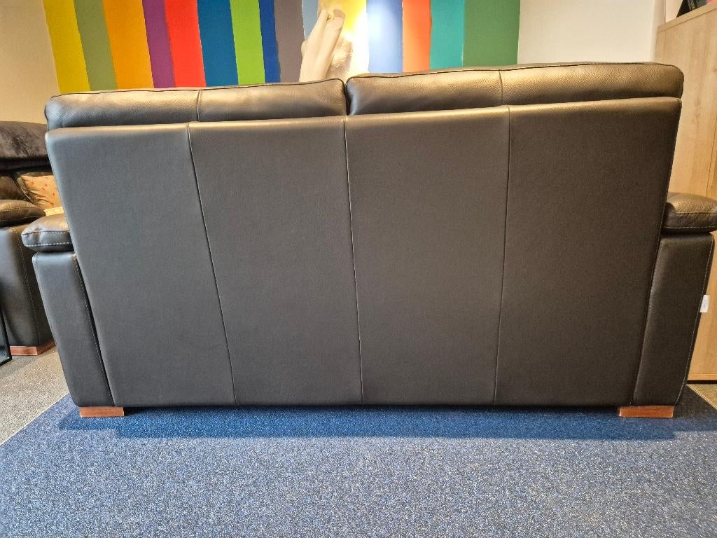 Lederen zetel, Ophalen, Gebruikt, 150 tot 200 cm, Tweepersoons