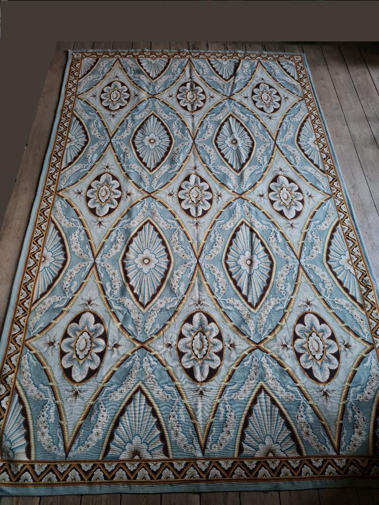 Authentiek Aubusson handgeknoopt tapijt UNIEK DESSIN, Ophalen