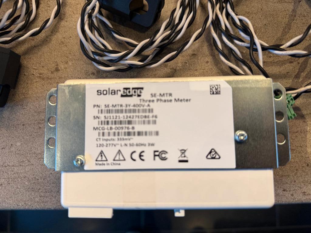 SolarEdge energiemeter met modbus-aansluiting SE-MTR-3Y-400V, Ophalen of Verzenden, Zo goed als nieuw, Overige typen, 200 wattpiek of meer