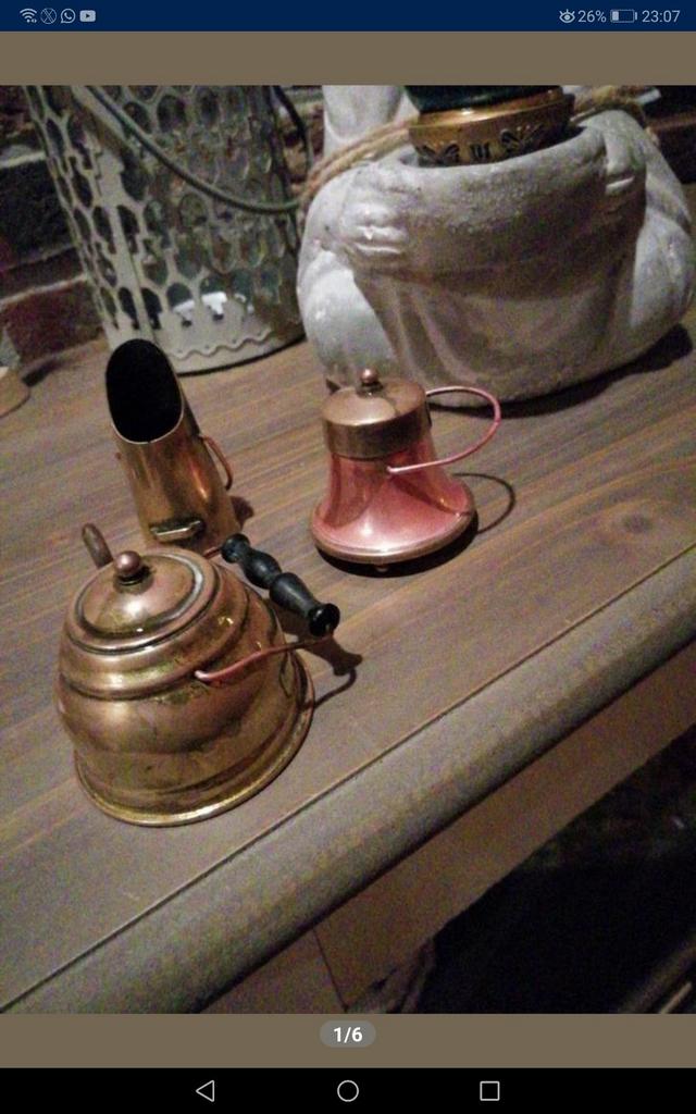 3 koperen miniatuur figuurtjes, Mortsel, Ophalen of Verzenden, Koper