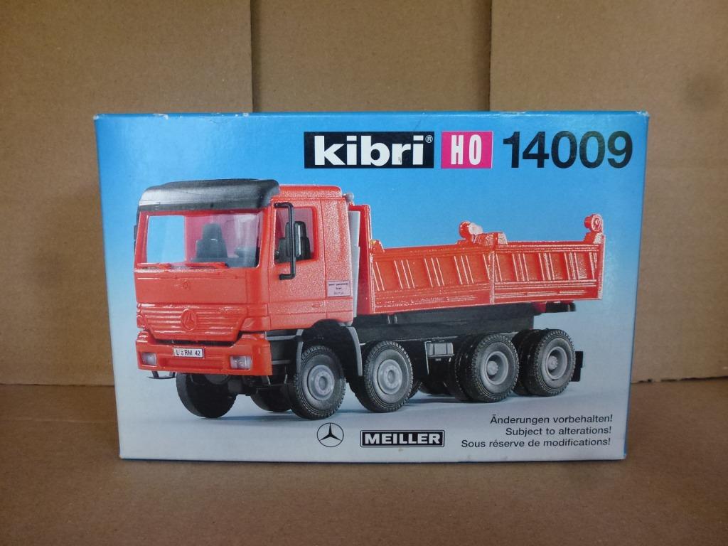 1:87 Kibri kit 14009 Mercedes Benz Actros 4-asser zijkipper, Ophalen of Verzenden, Zo goed als nieuw, Bus of Vrachtwagen, Overige merken