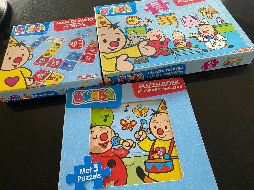 Bumba puzzel, boek en domino, Kinderen en Baby's, Ophalen of Verzenden, Zo goed als nieuw