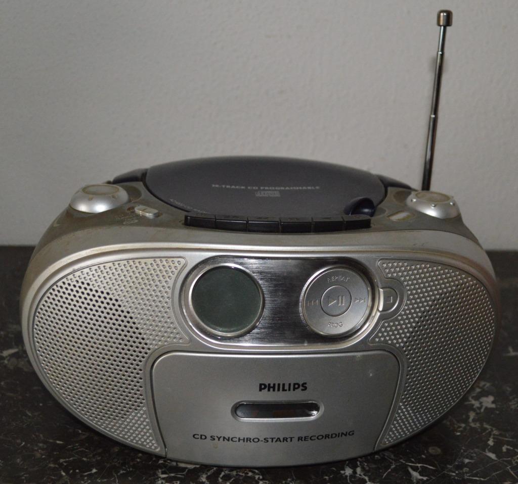 Radio/cassette/CD Philips, TV, Hi-fi & Vidéo, Enlèvement ou Envoi, Comme neuf, Philips, Avec radio