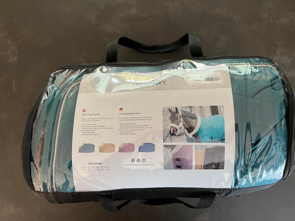 Kentucky Show Rug Velvet emerald 155-6’9 160g, Enlèvement ou Envoi, Neuf, Couverture