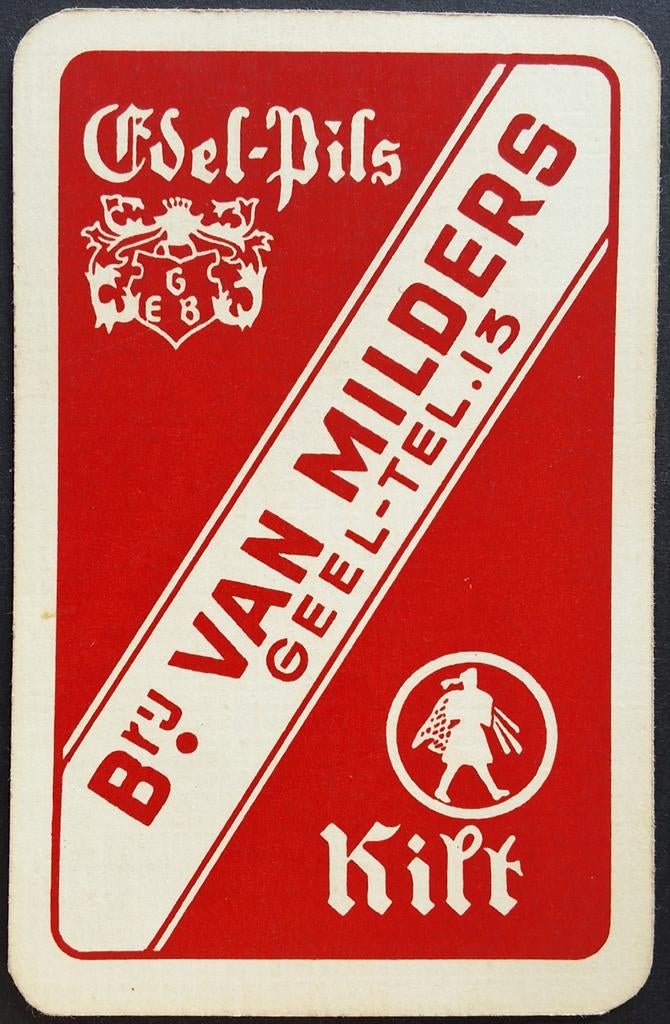 1 Speelkaart  Brij. Van Milders, Verzamelen, Ophalen of Verzenden