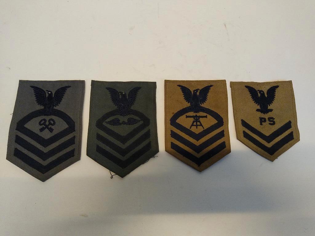 Patch US Army WWII (4 stuks), Enlèvement ou Envoi, Autres, Emblème ou Badge