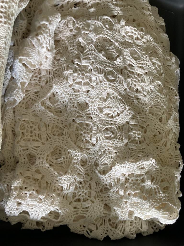 Couvre-lit, Beige, Comme neuf, Enlèvement, Couverture ou Couette