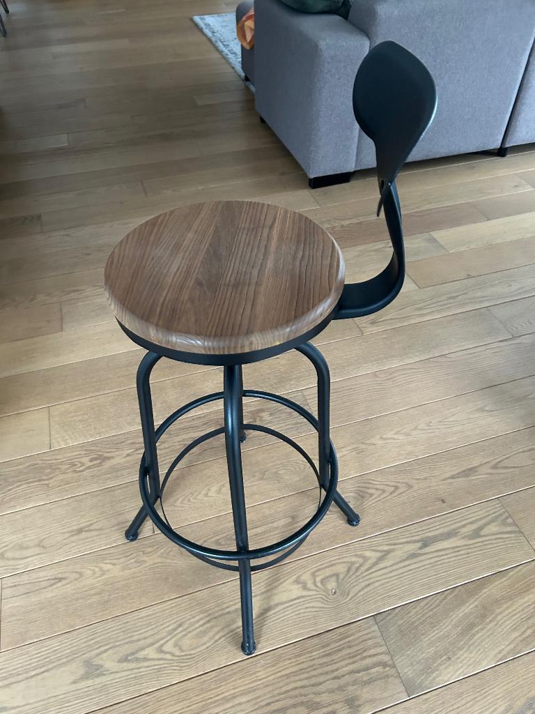 Barkrukken, 2 tabourets, Comme neuf, Enlèvement, Bois