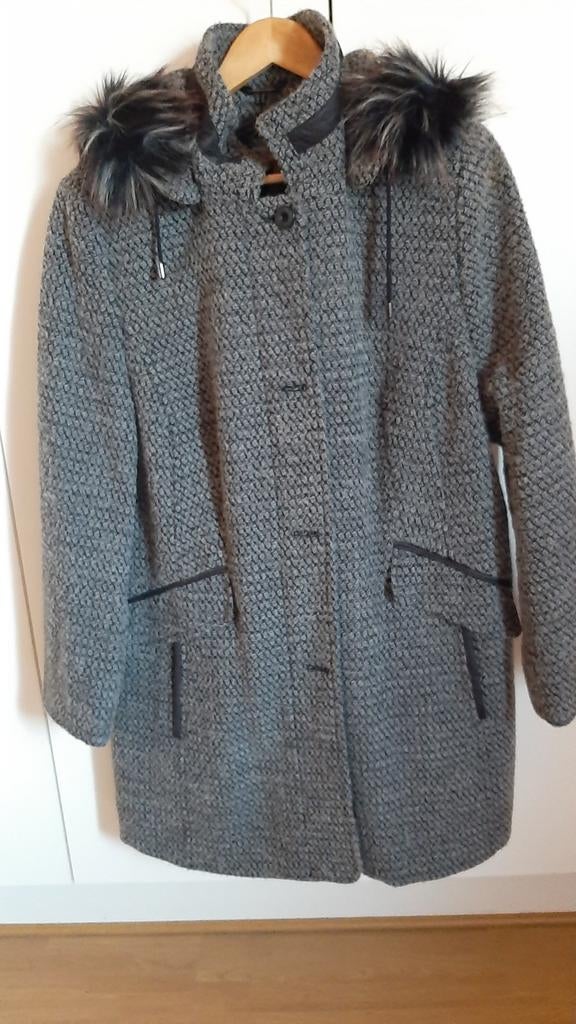 Mooie mantel m 44/46, Enlèvement ou Envoi, Comme neuf, Barbara Lebek, Taille 46/48 (XL) ou plus grande