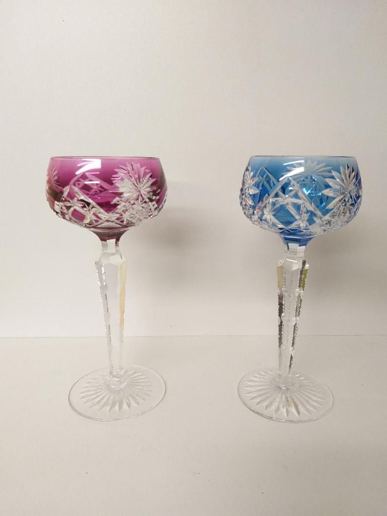 Verres en cristal, Val Saint Lambert, Enlèvement ou Envoi