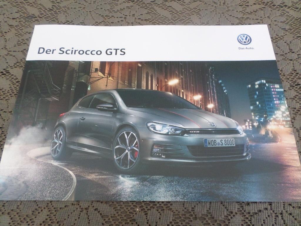 Volkswagen VW Scirocco GTS Brochure, Boeken, Auto's | Folders en Tijdschriften, Volkswagen, Ophalen of Verzenden