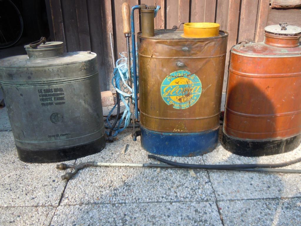 koperen rugsproeiers, Antiek en Kunst, Ophalen of Verzenden