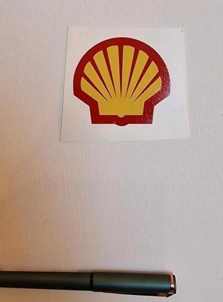 Auto sticker shell logo, Verzamelen, Ophalen of Verzenden