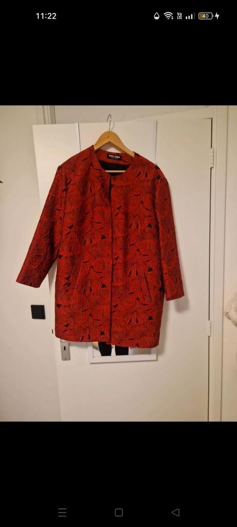 Gerry Weber, mooie lange jas 46, Kleding | Dames, Grote Maten, Ophalen of Verzenden