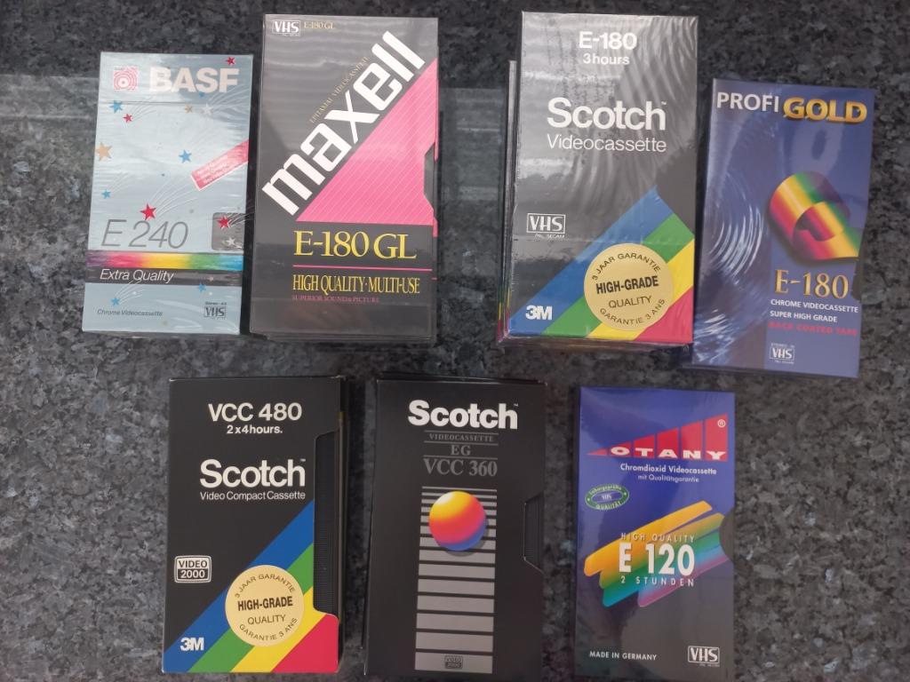 Videocassettes leeg, Ophalen, Nieuw in verpakking
