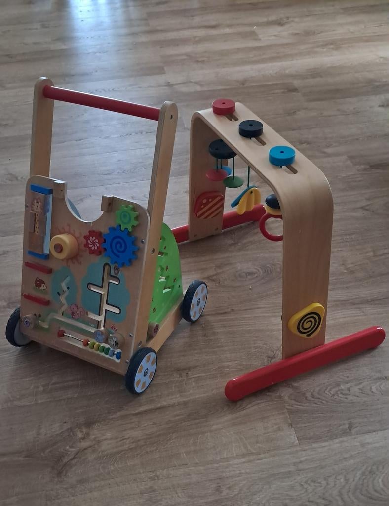 Hape Houten Loopwagen & Activity Center (2-in-1 set), Kinderen en Baby's, Ophalen, Zo goed als nieuw