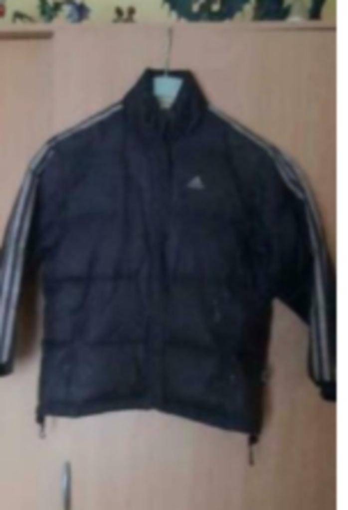 Blauwe winterjas maat 140 van Adidas, Kinderen en Baby's, Kinderkleding | Maat 140, Adidas, Gebruikt, Verzenden, Jongen