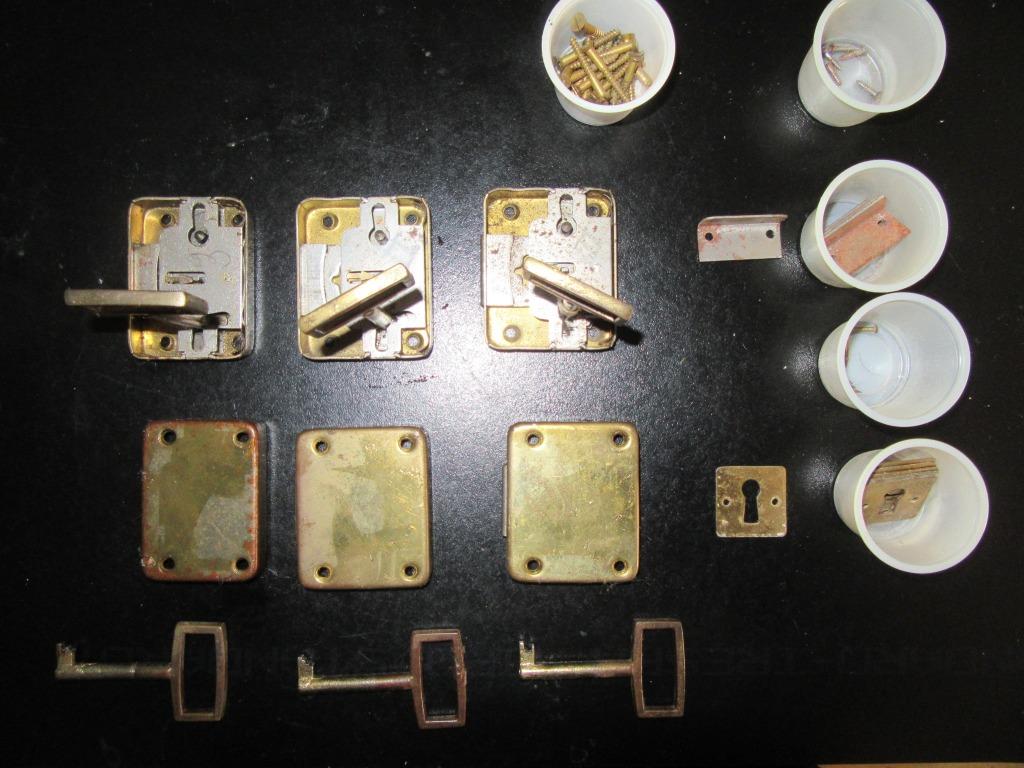 Vintage opdekslot (nog 1 stuk over), Ophalen of Verzenden, Gebruikt, Koper of Messing, Slot