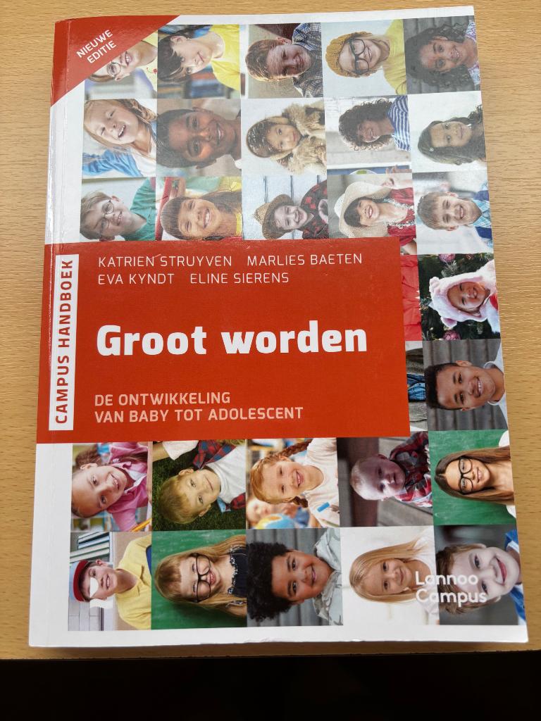 Groot worden (de ontwikkeling van baby tot adolescent), Boeken, Ophalen, Zo goed als nieuw, Overige vakken, Katrien Struyven; Marlies Baeten; Eline Sierens; Eva Kyndt
