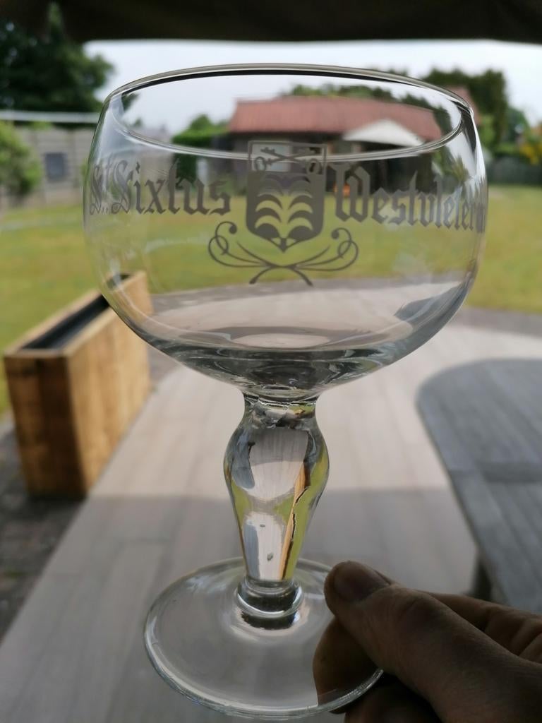 Oud Westvleteren-Trappist bierglas., Ophalen of Verzenden, Bierglas