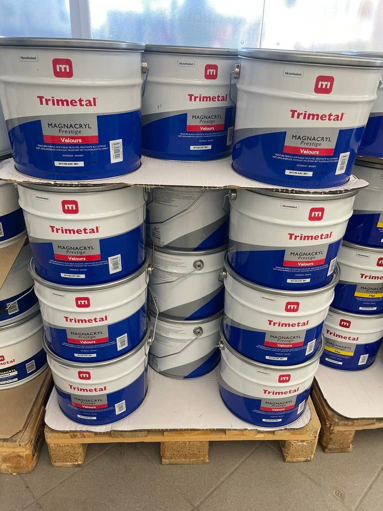 ❗️🔥️ PEINTURE TRIMETAL MAGNACRYL PRESTIGE, LEVIS , Sigma❗️, 10 à 15 litres, Neuf, Blanc, Peinture