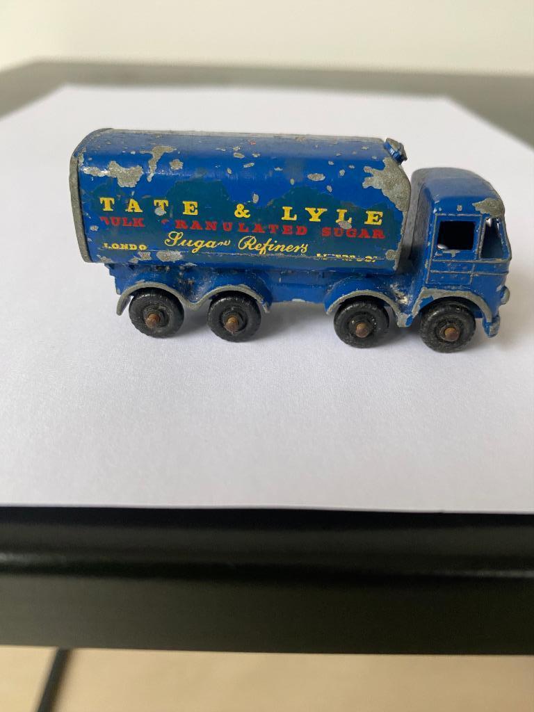Matchbox Lesney TATE LYLE Blue Sugar Container Truck, Hobby en Vrije tijd, Ophalen of Verzenden, Gebruikt, Bus of Vrachtwagen