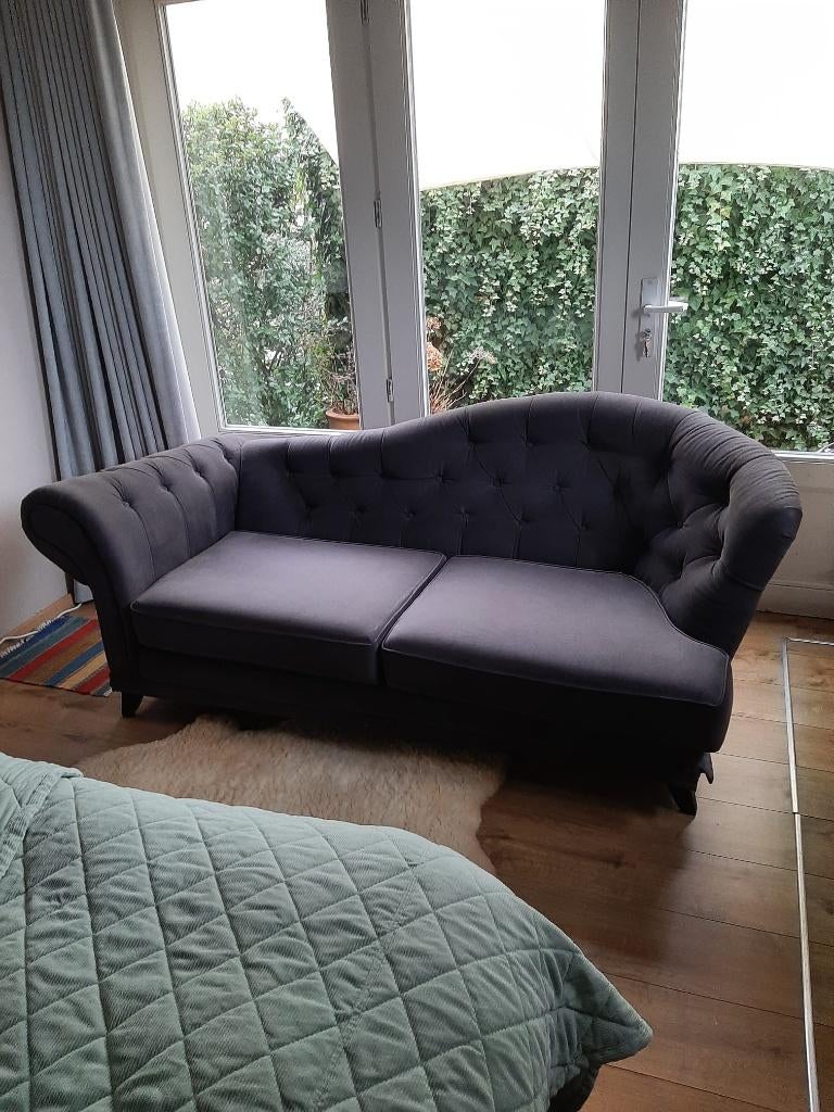 mooie chaise longue zetel., Ophalen, Gebruikt, Driepersoons, 75 tot 100 cm