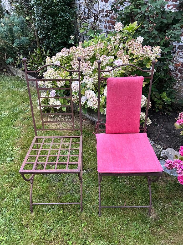 Chaises de jardin en fer forgé, Jardin & Terrasse, Enlèvement, Utilisé, Autres matériaux